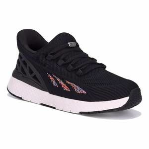NEW DREW women halo sneakers - wide in black mesh combo